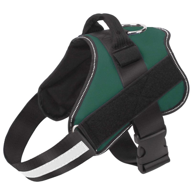 Bolux Dog Harness, No-Pull Reflective Dog Vest, Breathable Adjustable Pet Harness with Handle for Outdoor Walking - No More Pulling, Tugging or Choking (Dark Green, L) - Image 1